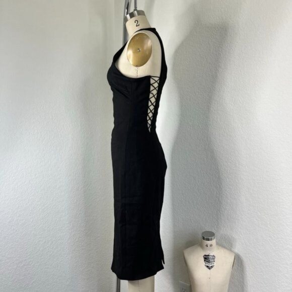 Cushnie et Ochs Leather Caged Cut Out Sheath Pencil Dress Pre-Fall 12 - Picture 4 of 8